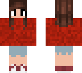 v2 with red dress