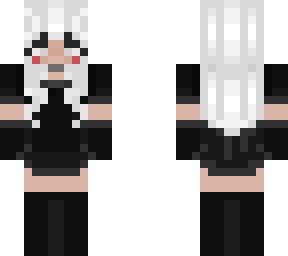 white haired girl