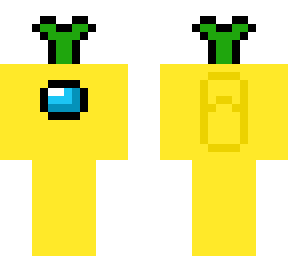 among us yellow lemon character