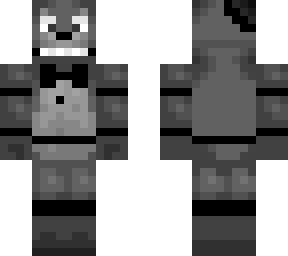 black & white freddy fazbear