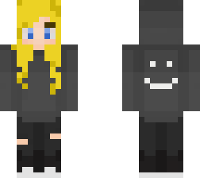 blonde hair with hoodie