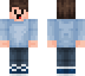 blue shirt boy