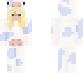 cow onesie light blue