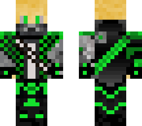 cyborg + checker (green)