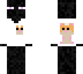 enderman wearing hamster hoodie