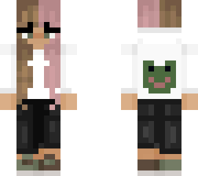 frog hoodie girl