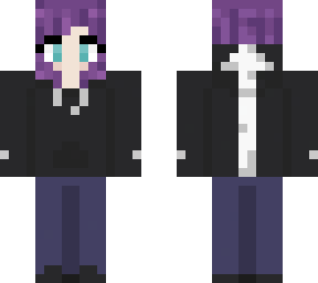 girl with purple hair