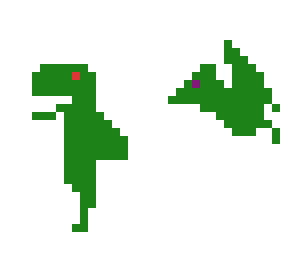 green dinasours