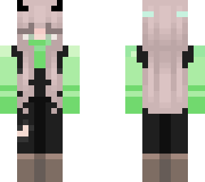 green dungarees devil girl