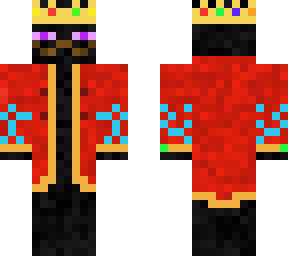 king with gown