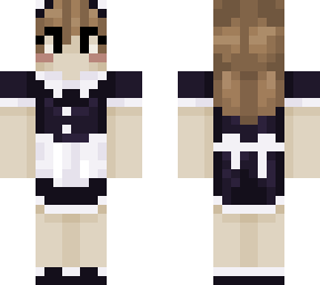 maid outfit but girl