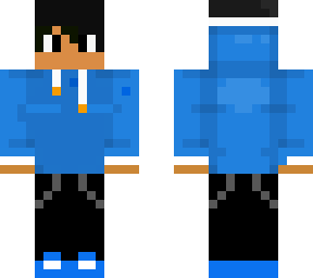 me in blue ( changed skin color)