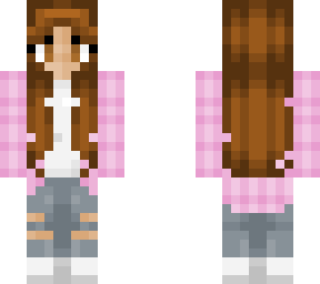 pink flannel girl