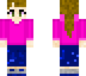 pink hoodie girl