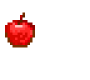 pixel art apple