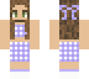 purple checkered set