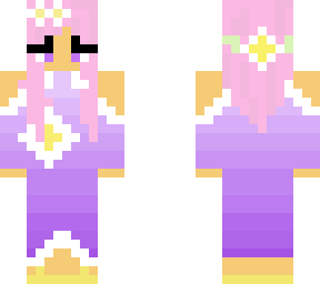 purple gradient floral girl