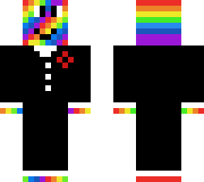rainbow man in a suit