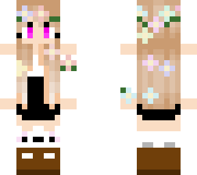 random gurl with flowers