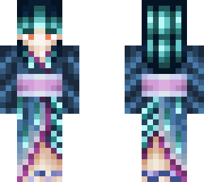 rune edited skin of blue starry night dress (remake)