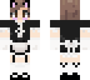 short hair catgirl maid