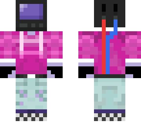 tv head purple/pink