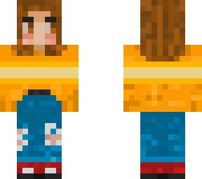 yellow sweater brown hair revised