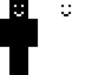 black and white