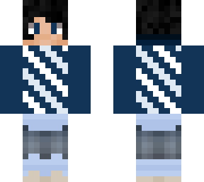 black hair navy blue boy
