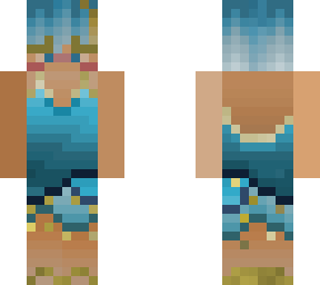 blue and golden nymph