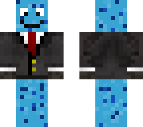 blue blob with removeble suit
