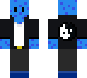 blue fruit man