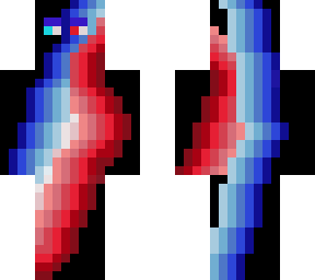 blue red rainbow dude