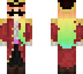 captain puffys new skin but with rainbow hair