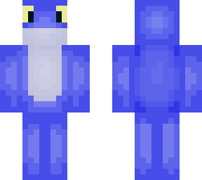 dark blue frog  matching skin