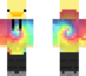 duck in tie dye hoodie (read desc!!)