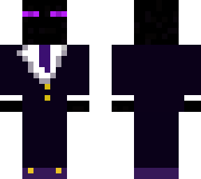 enderman in purple suit