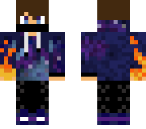 galaxy hoodie with fire