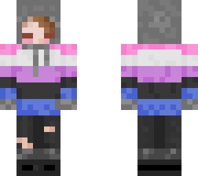 genderfluid person dis one with dark hair