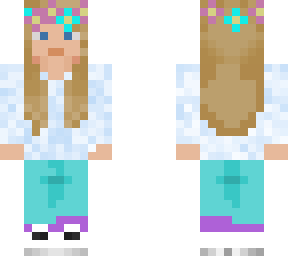girl with flowers
