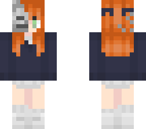 half skeleton red hair