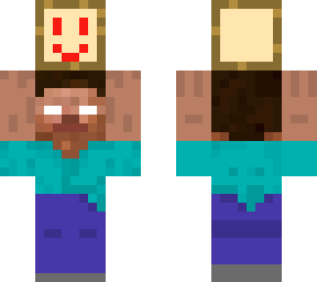 herobrine holding an evil toast