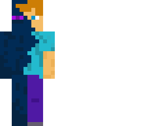 man merging into enderman