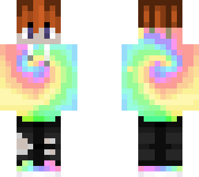 nova rainbow tie-dye boy skin