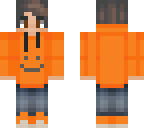 orange hoodie