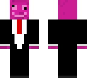 pink wither in a suit