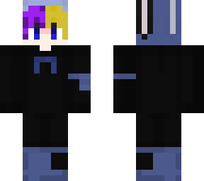 purple and blonde haired bunny boy (better version