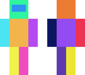 Rainbow among us person | Minecraft Skin