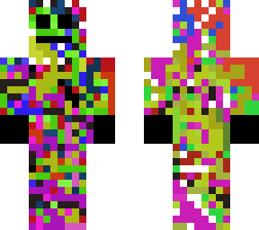 rainbow pixel skin