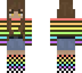 rainbow sweatshirt girl